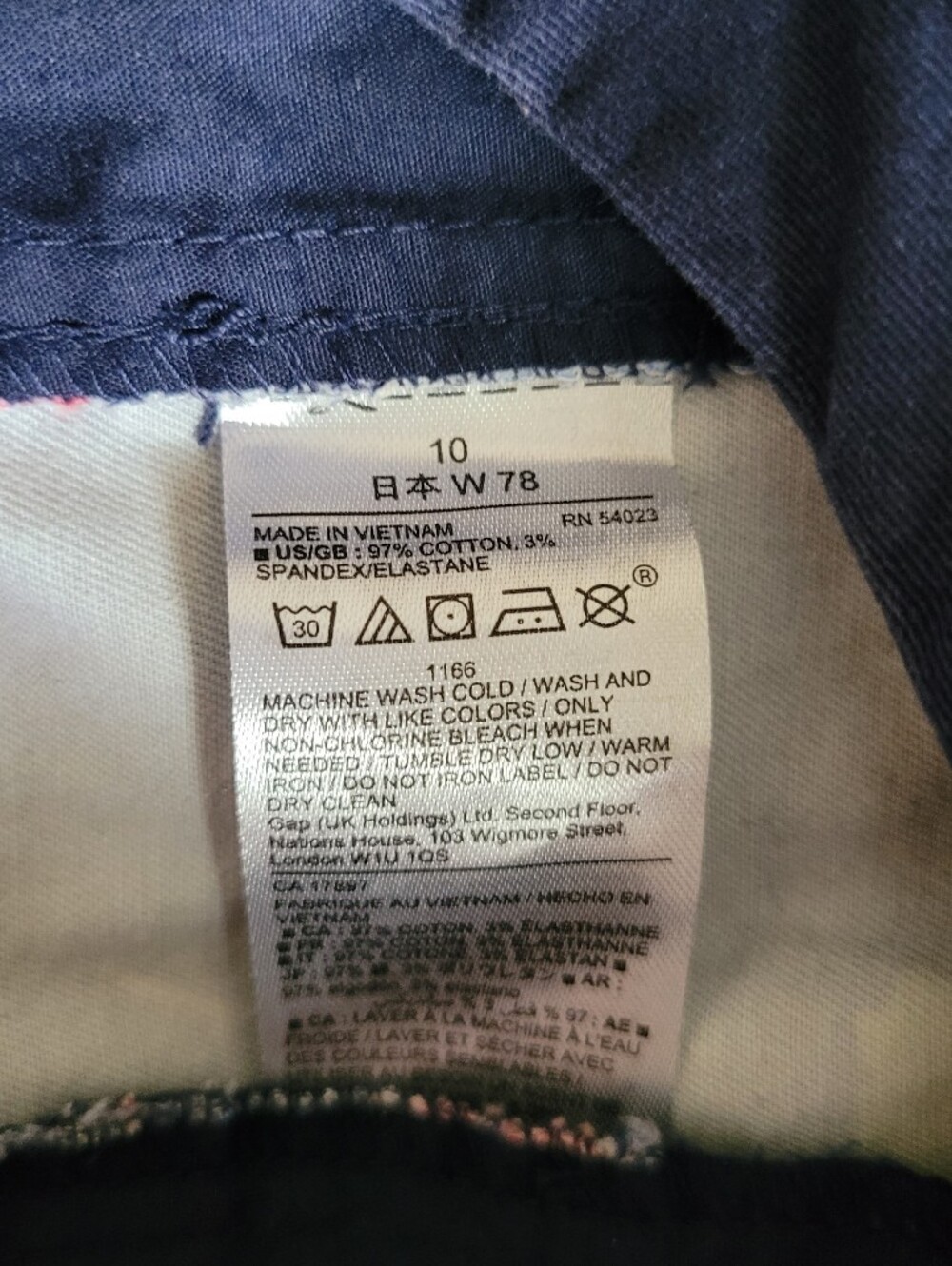 GAP- Khakis by Gap Shorts - Sz 10, Navy & Floral, EUC - Picture 7 of 9